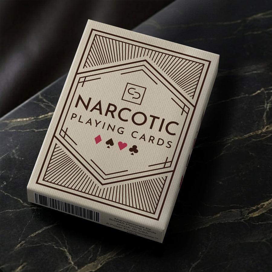 Narcotic pharmacology playing card deck