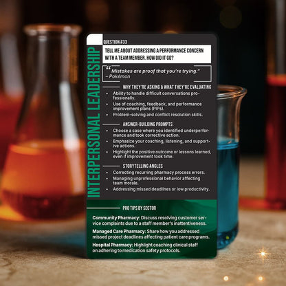 [DIGITAL] Interview Cards For Pharmacy Leaders