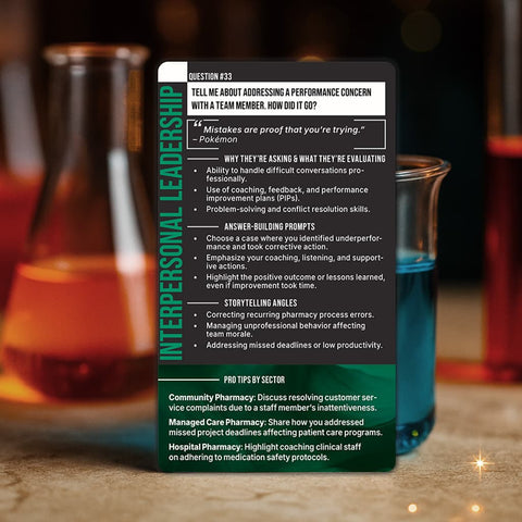 [DIGITAL] Interview Cards For Pharmacy Leaders