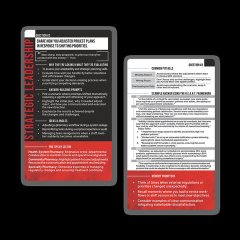 [DIGITAL] Interview Cards For Pharmacy Leaders