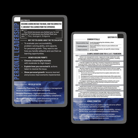 [DIGITAL] Interview Cards For Pharmacy Leaders